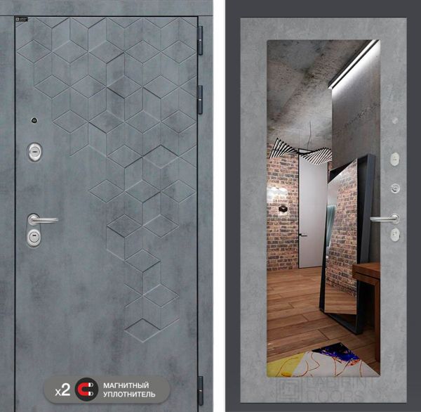 Входная дверь Лабиринт Бетон 18 - Бетон светлый