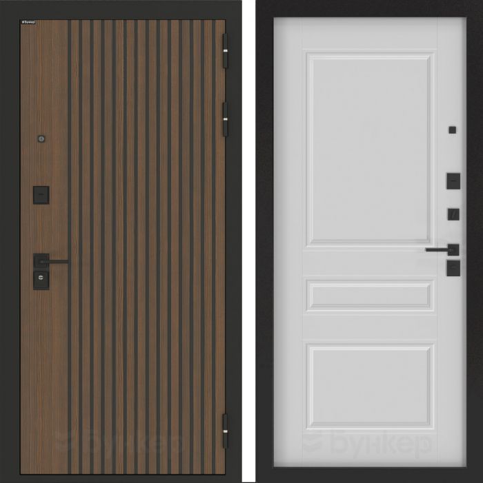 Входная дверь Бункер BN-02 - ФЛ-711 Белый софт