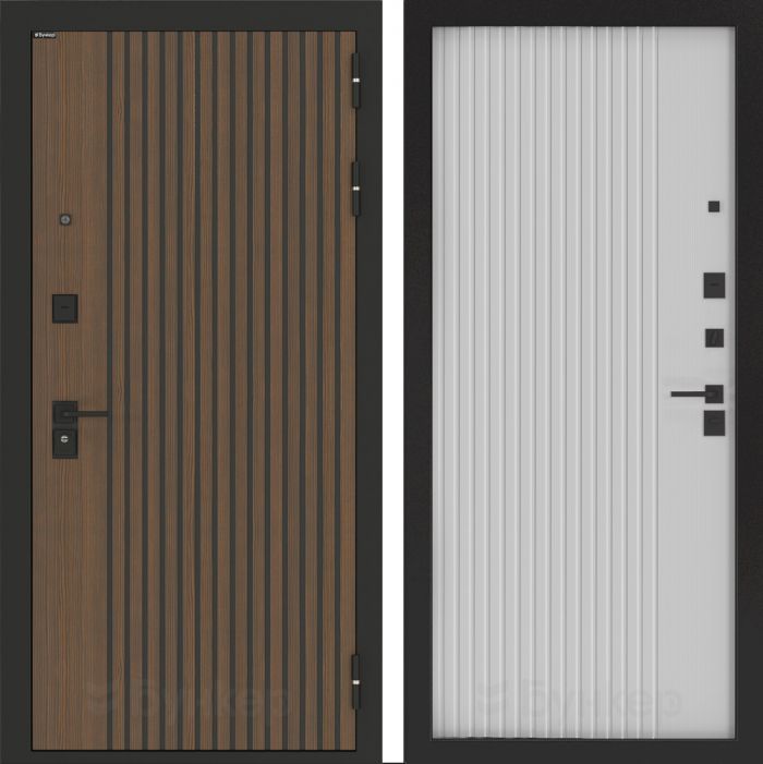 Входная дверь Бункер BN-02 - ХОМС Белый софт рельеф