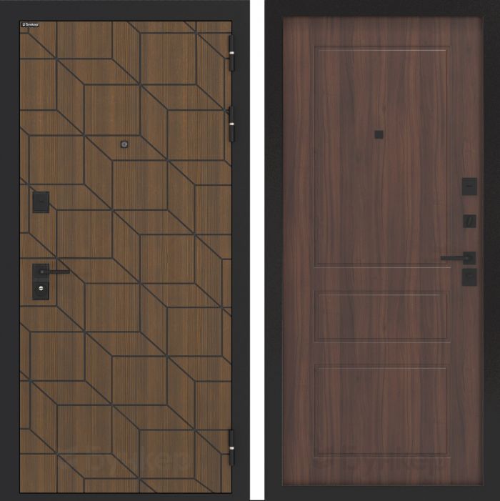Входная дверь Бункер BN-03 - ФЛ-116 Орех бренди