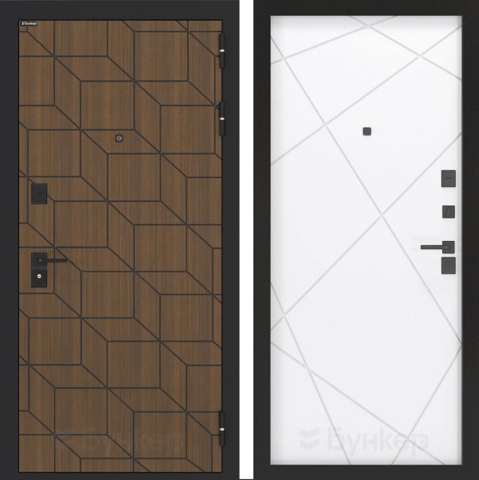 Входная дверь Бункер BN-03 - ФЛ-291 Белый софт