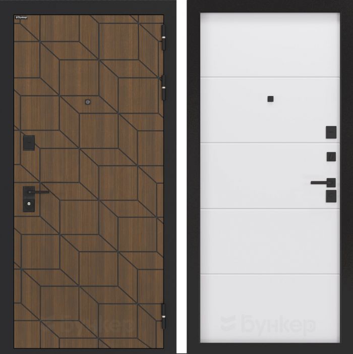 Входная дверь Бункер BN-03 - ФЛ-649 Белый софт