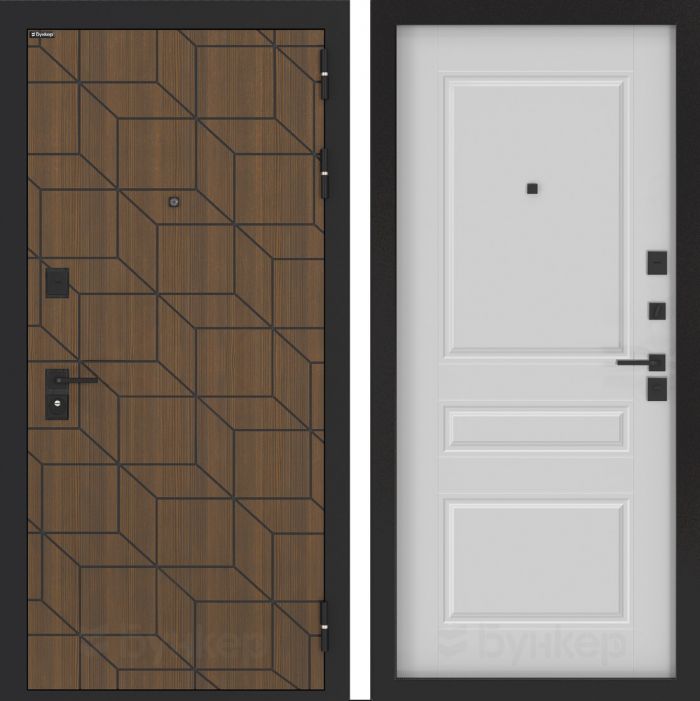 Входная дверь Бункер BN-03 - ФЛ-711 Белый софт