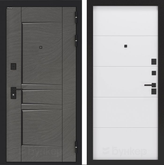 Входная дверь Бункер BN-04 - ФЛ-649 Белый софт