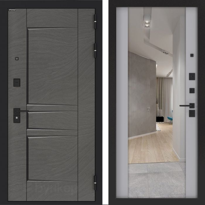 Входная дверь Бункер BN-04 - ФЛЗ-1 Лайт грей софт