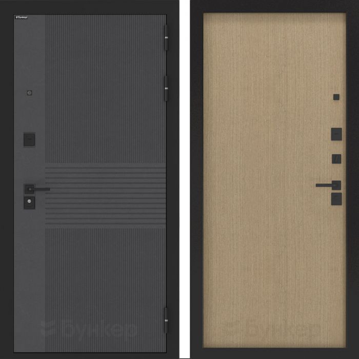 Входная дверь Бункер BN 05 - ДВП Венге светлый