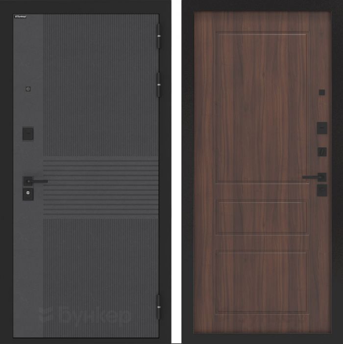 Входная дверь Бункер BN 05 - ФЛ-116 Орех бренди