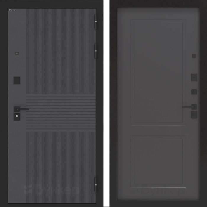 Входная дверь Бункер BN 05 - ФЛ-609 Графит софт