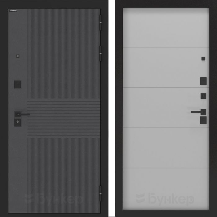 Входная дверь Бункер BN 05 - ФЛ-649 Лайт грей софт