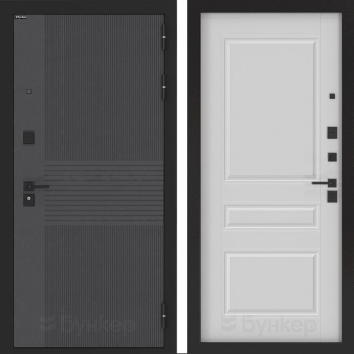 Входная дверь Бункер BN 05 - ФЛ-711 Белый софт