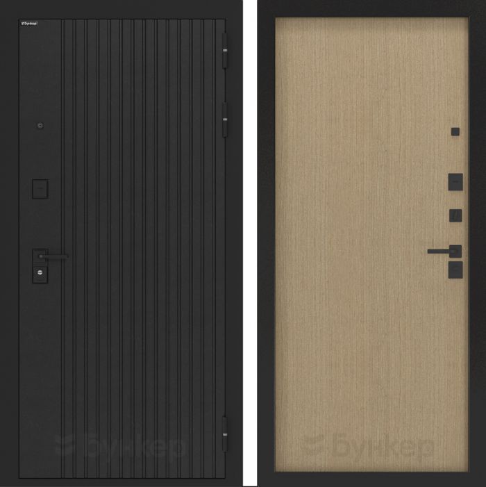 Входная дверь Бункер BN 06 - ДВП Венге светлый