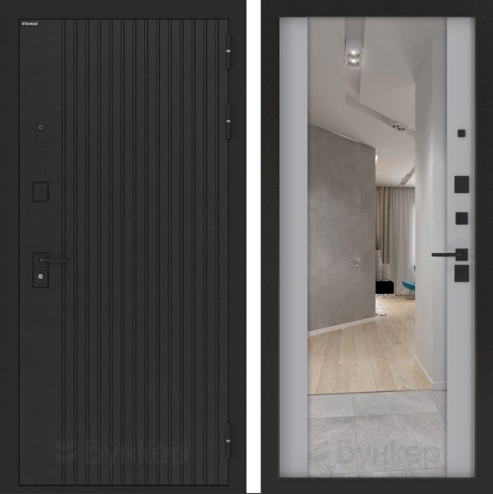 Входная дверь Бункер BN 06 - ФЛЗ-1 Лайт грей софт