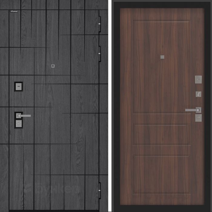 Входная дверь Бункер BN 09 - ФЛ-116 Орех бренди