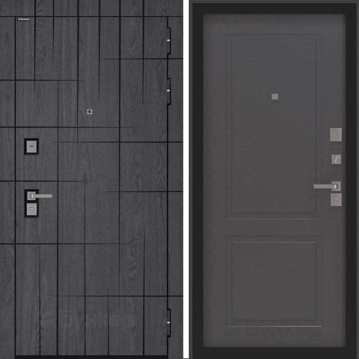 Входная дверь Бункер BN 09 - ФЛ-609 Графит софт