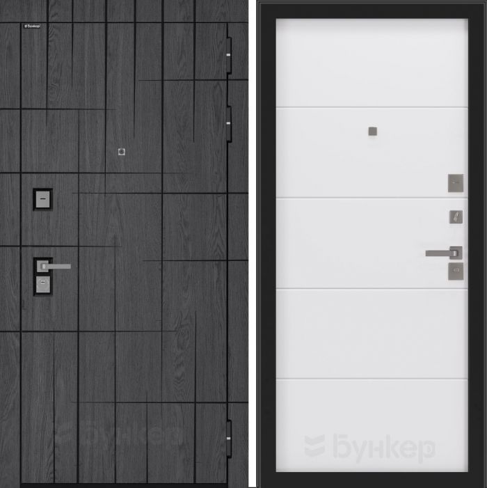 Входная дверь Бункер BN 09 - ФЛ-649 Белый софт