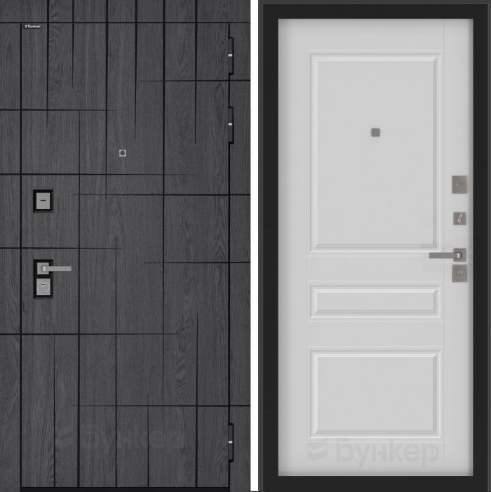 Входная дверь Бункер BN 09 - ФЛ-711 Белый софт