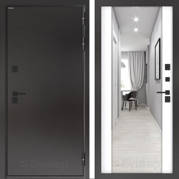 Входная дверь Бункер BN 10  Тепло плюс - ФЛЗ-1 Белый софт