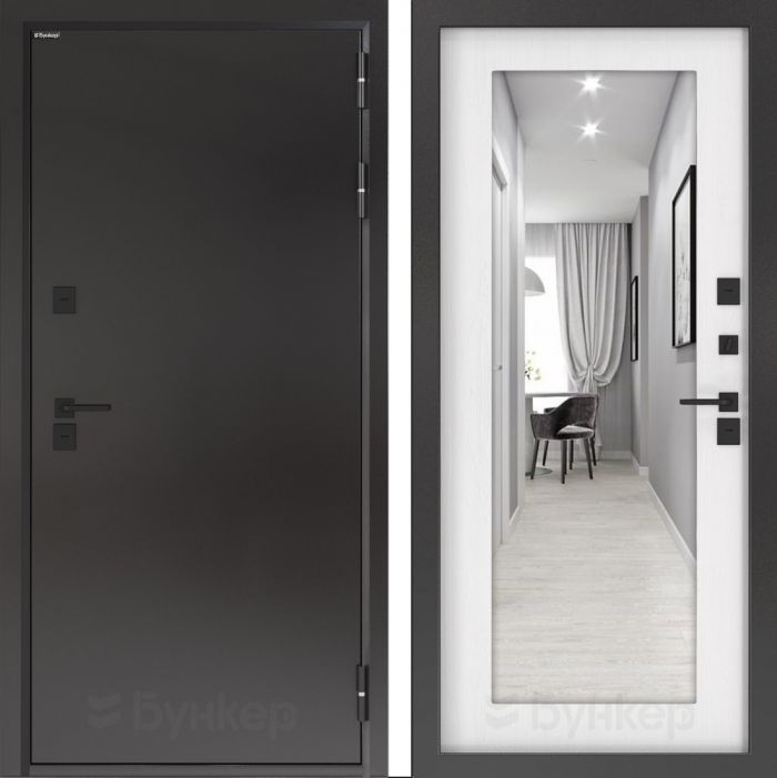 Входная дверь Бункер BN 10  Тепло плюс - ФЛЗ-603 Белое дерево