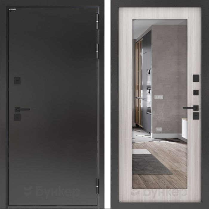 Входная дверь Бункер BN 10  Тепло плюс - ФЛЗ-603 Сандал белый