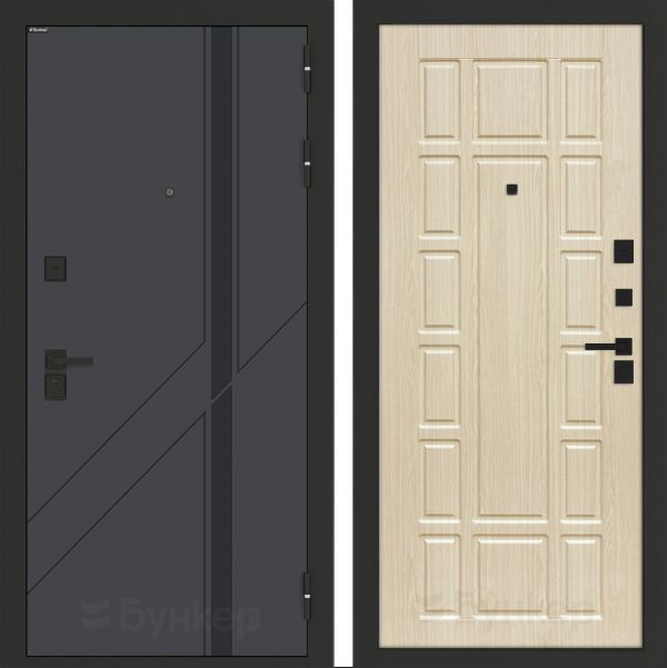 Входная дверь Бункер BN-12 ФЛ-244 Беленый дуб