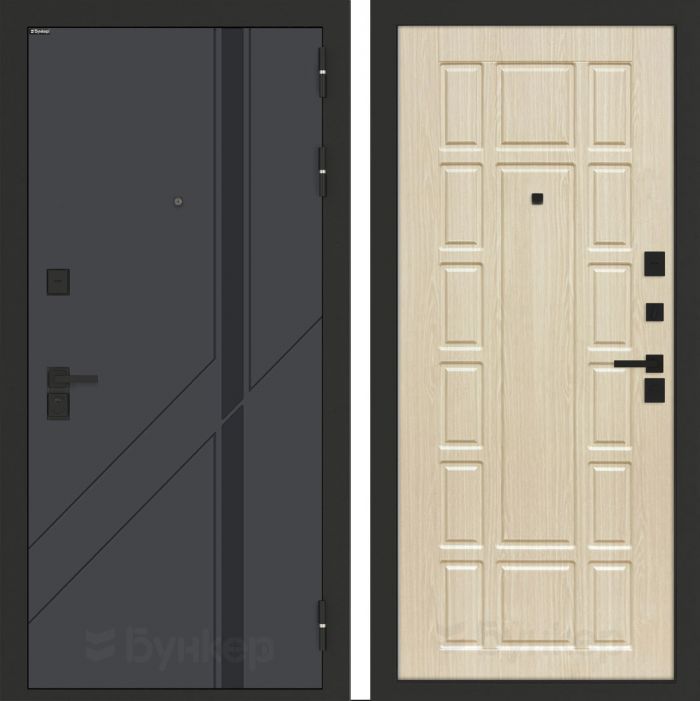 Входная дверь Бункер BN-12 ФЛ-244 Беленый дуб