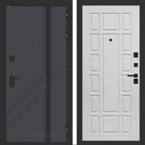 Входная дверь Бункер BN-12 ФЛ-244 Белое дерево