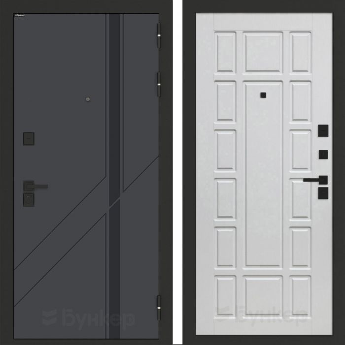 Входная дверь Бункер BN-12 ФЛ-244 Белое дерево