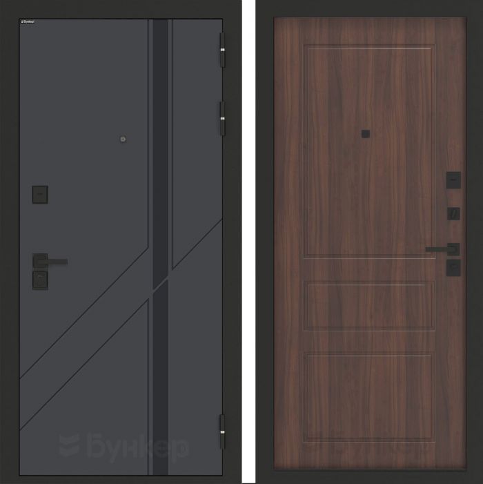 Входная дверь Бункер BN-12 ФЛ-116 Орех бренди