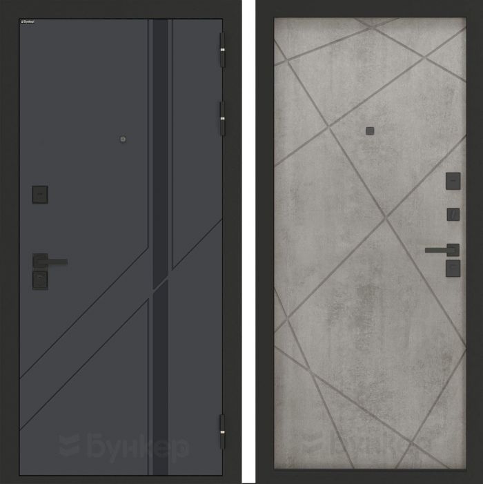 Входная дверь Бункер BN-12 ФЛ-291 Бетон светлый