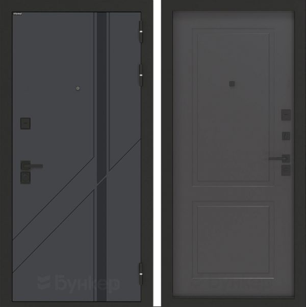 Входная дверь Бункер BN-12 ФЛ-609 Графит софт