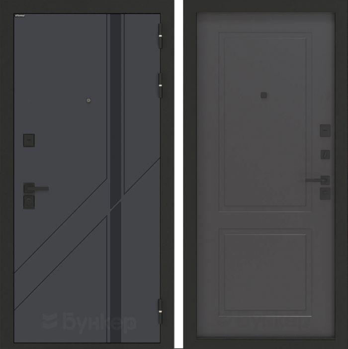 Входная дверь Бункер BN-12 ФЛ-609 Графит софт