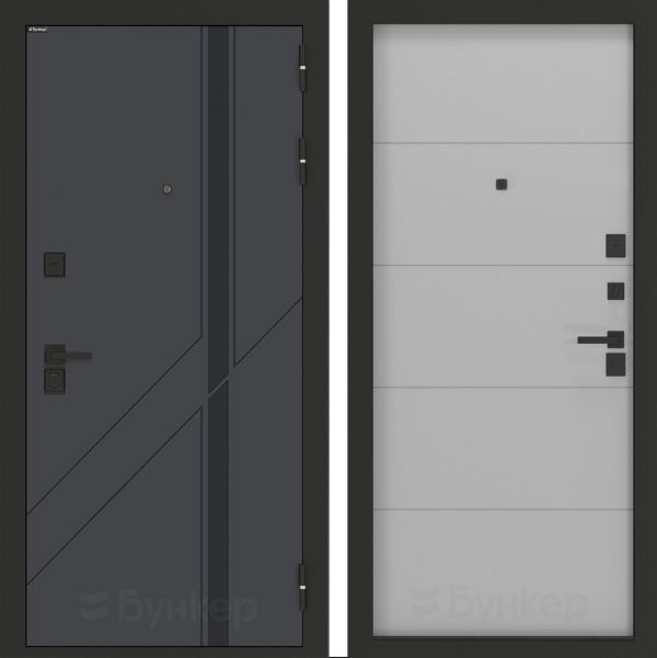 Входная дверь Бункер BN-12 ФЛ-649 Лайт грей софт