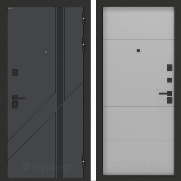 Входная дверь Бункер BN-12 ФЛ-649 Лайт грей софт