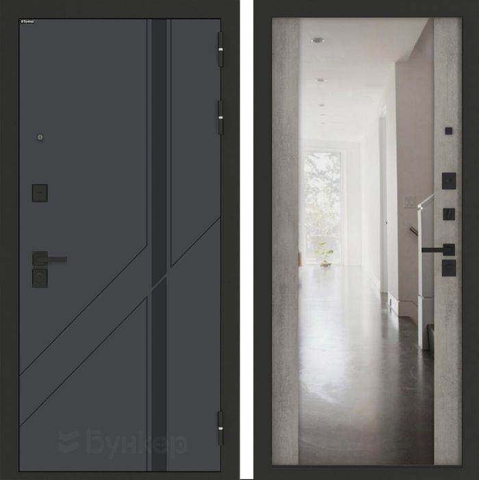 Входная дверь Бункер BN-12 ФЛЗ-1 Бетон светлый