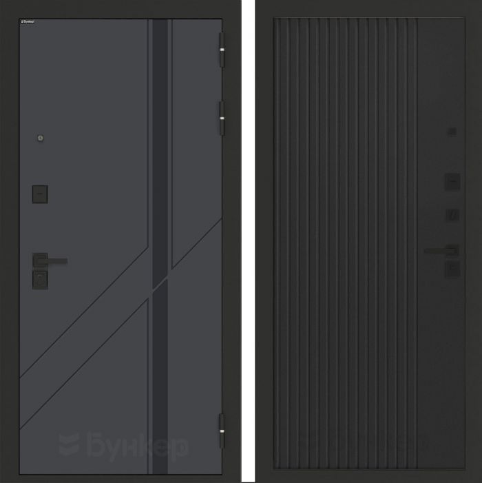 Входная дверь Бункер BN-12 ХОМС Черный кварц