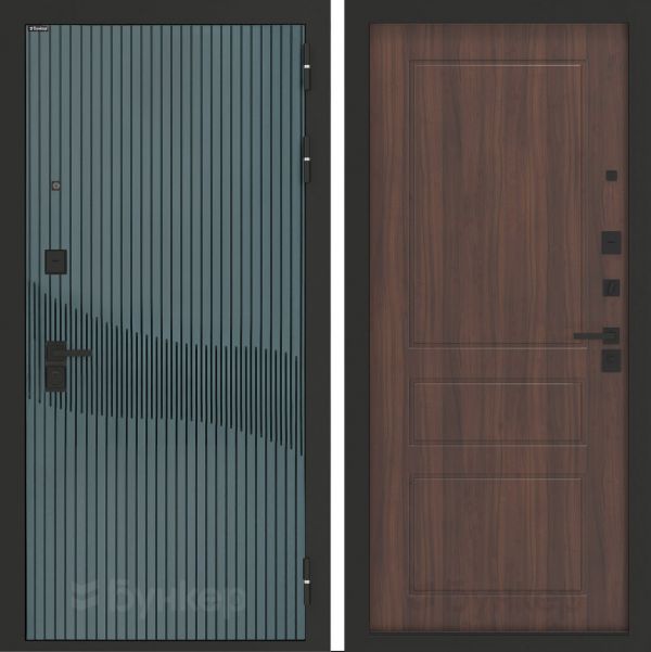 Входная дверь Бункер BN-13 ФЛ-116 Орех бренди