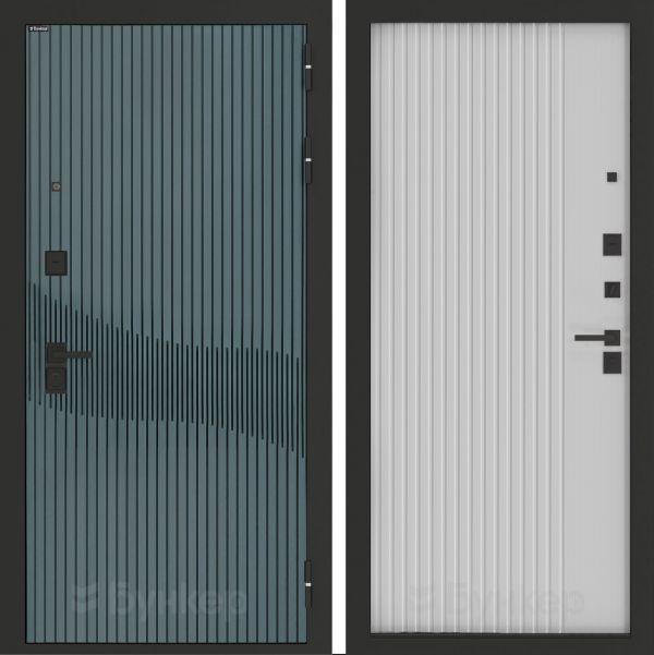 Входная дверь Бункер BN-13 ХОМС Белый софт рельеф