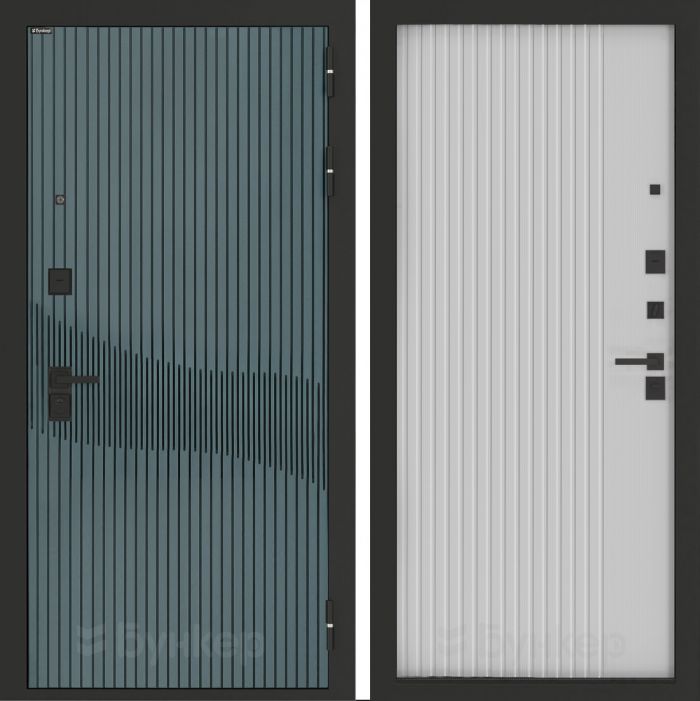 Входная дверь Бункер BN-13 ХОМС Белый софт рельеф