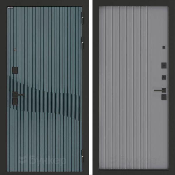 Входная дверь Бункер BN-13 ХОМС Серый софт рельеф