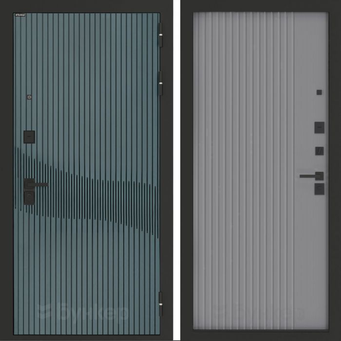 Входная дверь Бункер BN-13 ХОМС Серый софт рельеф