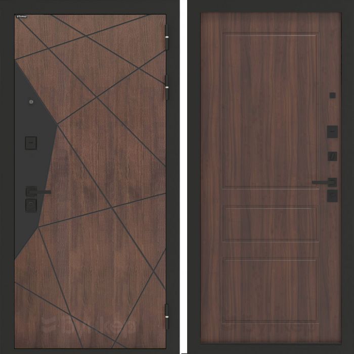 Входная дверь Бункер BN-14 ФЛ-116 Орех бренди