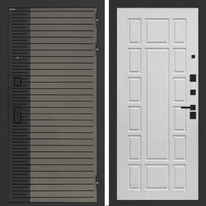 Входная дверь Бункер BN-15 ФЛ-244 Белое дерево