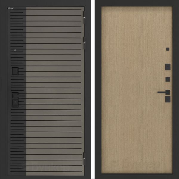 Входная дверь Бункер BN-15 панелью ДВП Венге светлый