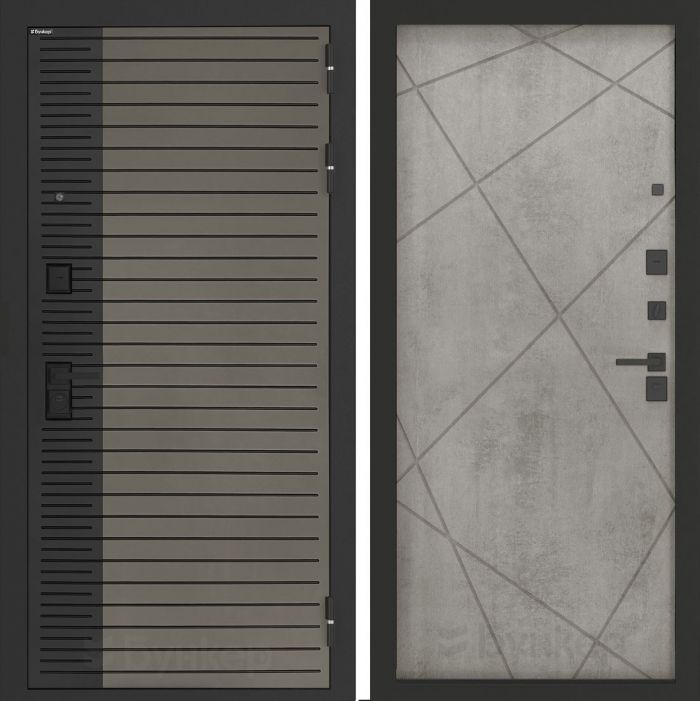 Входная дверь Бункер BN-15 ФЛ-291 Бетон светлый