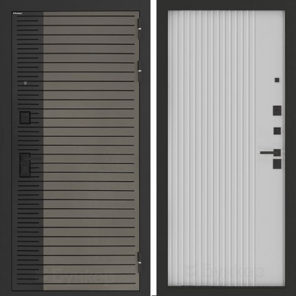 Входная дверь Бункер BN-15 ХОМС Белый софт рельеф