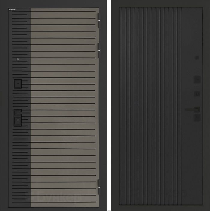 Входная дверь Бункер BN-15 ХОМС Черный кварц