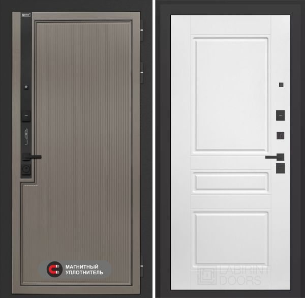 Входная дверь Лабиринт Лаб 1 Про 03 – Белый софт