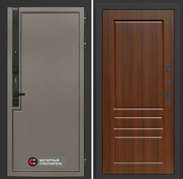 Входная дверь Лабиринт Лаб 1 Про 03 – Орех бренди