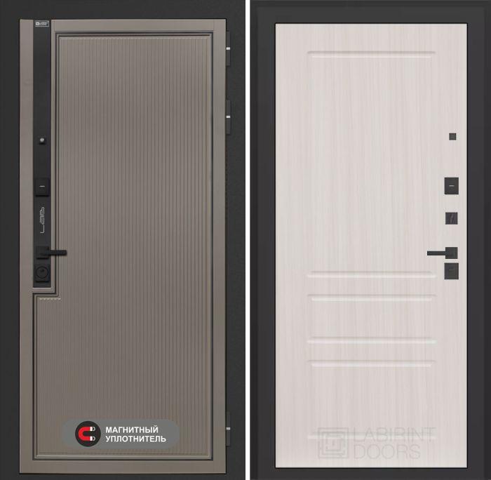 Входная дверь Лабиринт Лаб 1 Про 03 – Крем софт