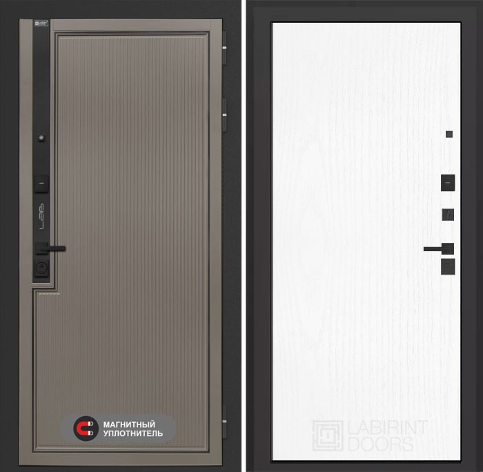 Входная дверь Лабиринт Лаб 1 Про 07 – Белое дерево